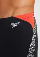 Speedo Boom Splice Jammer Swimming Trunks Black White Red - 28