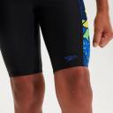 Speedo Boys Allover Panel Jammer - Black/Multi Waist Size 26
