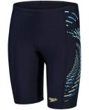 Speedo Boys Boom Placement Jammer - Navy/red- Swimwear Galore