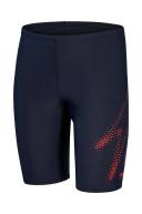 Speedo Boys Boom Placement Jammer - Navy/red- Swimwear Galore
