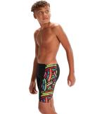 Speedo Boys Boom Placement Jammer - Navy/red- Swimwear Galore