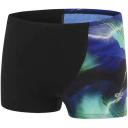 Speedo Boys Boom Skull Aquashorts Swim Racer Shortss - Black/blue- Swimwear Galore