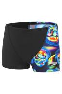 Speedo Boys Boom Skull Aquashorts Swim Racer Shortss - Black/blue- Swimwear Galore