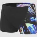 Speedo Boys Incite Aquashorts Swim Racer Shortss - Black/green- Swimwear Galore