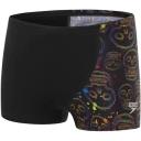 Speedo Boys Incite Aquashorts Swim Racer Shortss - Black/green- Swimwear Galore