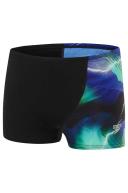 Speedo Boys Lightning Aquashorts Swim Racer Shortss - Black/blue- Swimwear Galore