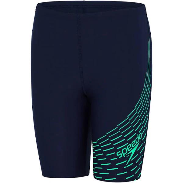Speedo Boys Plastisol Placement Jammer Black 10