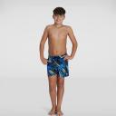 Speedo Boys Printed 13" Watershort Black/Pool/ Chroma Blue / L