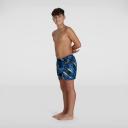Speedo Boys Printed 13" Watershort Black/Pool/ Chroma Blue / L