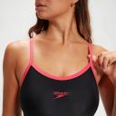 Speedo Dive Thinstrap Muscleback Swimsuit Black UK 32 Woman 8-1291214359-32