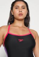 Speedo Dive Thinstrap Muscleback Swimsuit Black UK 32 Woman 8-1291214359-32