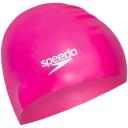 Speedo Elastomeric Solid Silicone Swim Cap - Peacoat/Gleaming Green - Swimoutlet.com