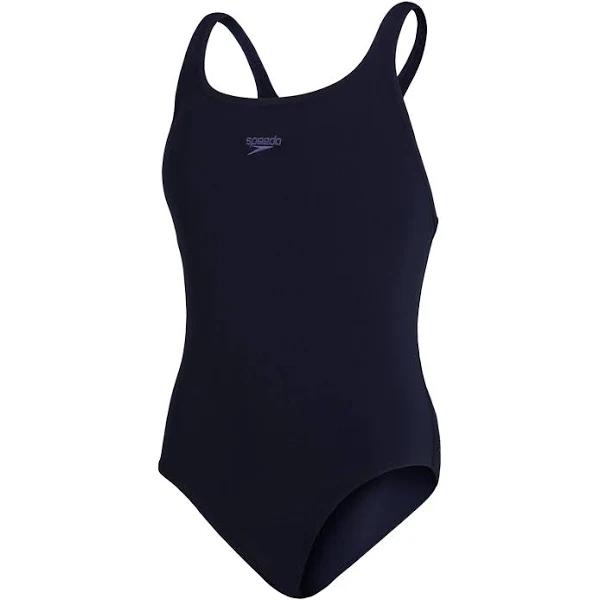 Speedo Essential Endurance+ Medalist Girls Swimsuit - True Navy