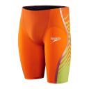 Speedo Fastskin LZR Pure Intent High Waist Jammer Shorts Green Orange - 20