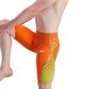 Speedo Fastskin LZR Pure Intent High Waist Jammer Shorts Green Orange - 20