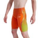 Speedo Fastskin LZR Pure Intent High Waist Jammer Shorts Green Orange - 30