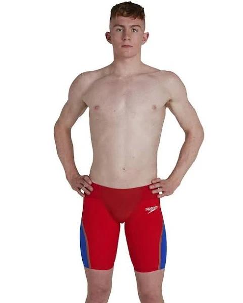 Speedo Fastskin LZR Pure Intent Jammer Shorts Red Blue - 25