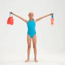 Speedo Flyback One Piece - Boom Logo/Miami Lilac - Girls 10
