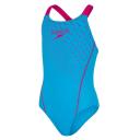 Speedo Girls Medley Logo Medalist True Navy/Orchid Shine / 12
