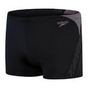 Speedo Hyper Boom Splice Aquashort Swim Shorts Black Light Grey - 34