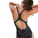Speedo Hyperboom Allover Medalist Swimsuit Black Grey Women - 42
