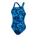 Speedo Hyperboom Allover Medalist Swimsuit Blue Women - 40