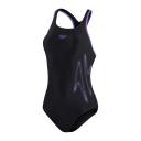 Speedo Hyperboom Placement Racerback Swimsuit - Black/Lilac