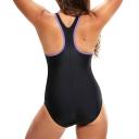 Speedo Hyperboom Placement Racerback Swimsuit - Black/Lilac
