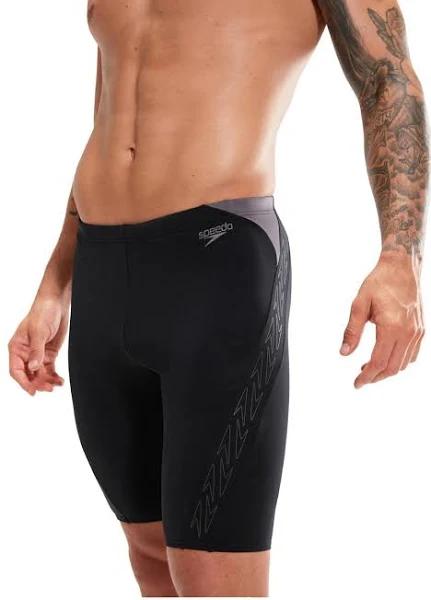 Speedo Hyperboom Splice Jammer - Black/ Dove Grey | Pro Swimwear