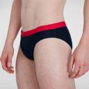 Speedo Logo 7cm Swimming Brief Black UK 32 Man