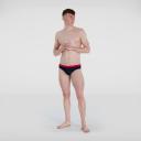 Speedo Logo 7cm Swimming Brief Black UK 32 Man