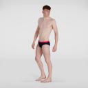 Speedo Logo 7cm Swimming Brief Black UK 32 Man