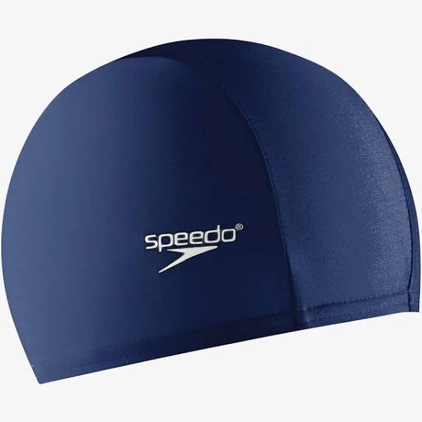 Speedo Lycra Swim Cap - Navy/White | Elastane/Lycra /Nylon - Swimoutlet.com