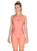 Speedo LZR Racer x High Waisted Jammers - Siren Red / Beautiful Blue | Pro Swimwear