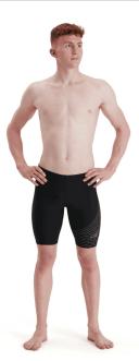 Speedo Medley Logo Jammer Black Grey - 36