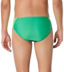 Speedo Men's Eco Splice Brief Swimsuit - Team Navy Bright Green 36 - Swimoutlet.com