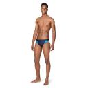 Speedo Men's Edge Splice Brief Swimsuit - Navy/Light Blue 32 - Swimoutlet.com