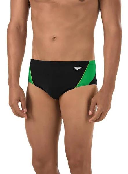 Speedo Men's Endurance+ Launch Splice Brief Swimsuit | Athletic & Outdoor Clothing