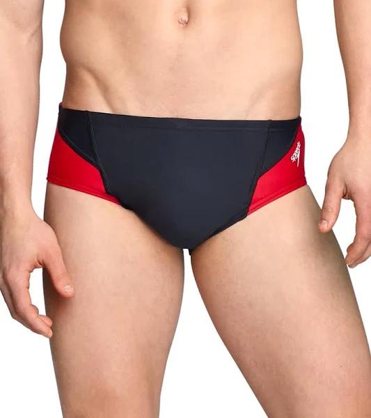 Speedo Men's Endurance+ Launch Splice Brief Swimsuit | Athletic & Outdoor Clothing