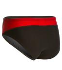 Speedo Men's Endurance+ Launch Splice Brief Swimsuit, Black/Red, 32