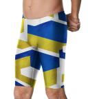 Speedo Men's Glimmer Jammer Swimsuit - Blue/Gold - Swimoutlet.com