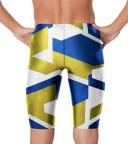 Speedo Men's Glimmer Jammer Swimsuit - Blue/Gold - Swimoutlet.com
