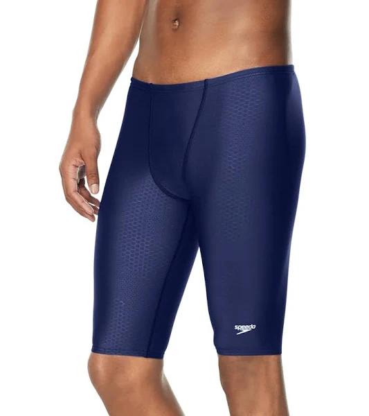 Speedo Men's Hex Heat Jammer Swimsuit - Peacoat - Swimoutlet.com