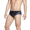 Speedo Men's Powerflex Eco Tone Setter Brief Swimsuit - Black/Grey 22 - Swimoutlet.com