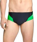 Speedo Men's Powerflex Eco Tone Setter Brief Swimsuit - Black/Red 22 - Swimoutlet.com