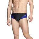 Speedo Men's Powerflex Eco Tone Setter Brief Swimsuit - Blk/Blue - Swimoutlet.com