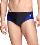 Speedo Men's Powerflex Eco Tone Setter Brief Swimsuit - Blk/Blue - Swimoutlet.com
