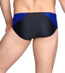Speedo Men's Powerflex Eco Tone Setter Brief Swimsuit - Blk/Blue - Swimoutlet.com