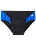 Speedo Men's Powerflex Eco Tone Setter Brief Swimsuit - Blk/Blue - Swimoutlet.com