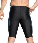 Speedo Men's Powerflex Eco Tone Setter Jammer Swimsuit - Black/Grey - Swimoutlet.com